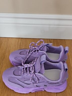 Lilac Chunky Mesh Sneakers